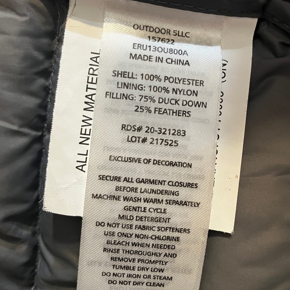 Eddie Bauer ombré down coat, sz 14(L) - Picture 3 of 4